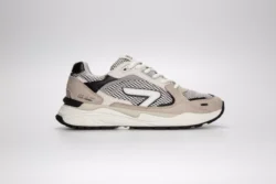 HUB Hub beige sneakers met zwart