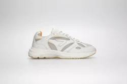 HUB Hub beige sneakers met oranje