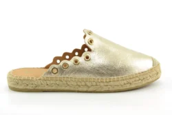 Kanna Kanna goud leren slippers