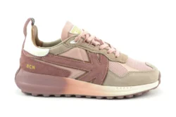 Kaotiko Kaotiko roze sneakers met beige