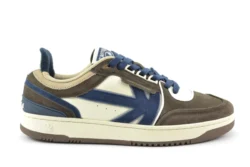 Kaotiko Kaotiko retro sneakers blauw-beige-taupe