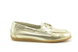 La Strada La Strada goudkleurige bootschoenen