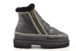 Laidback London Laidback London zwart leren enkellaars