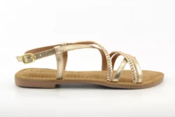 Lazamani Lazamani sandalen goud leer