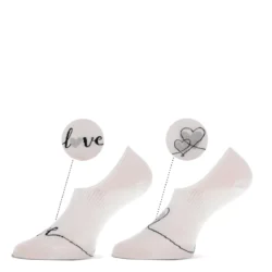 Marcmarcs MarcMarcs women footies wit-zilver 2-pack