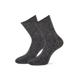 Marcmarcs MarcMarcs damessokken zwart-zilver