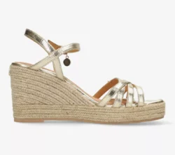 MEXX Mexx espadrilles sleehak goud snake