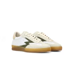 Moa Concept Moa Concept witte sneakers met groene details