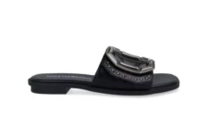 Noa Harmon Noa Harmon zwarte slippers met studs