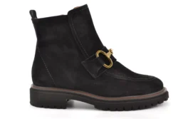 Paul Green Paul Green zwarte enkellaarzen suede