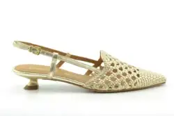 Pedro Miralles Pedro Miralles pumps goud vlechtleer