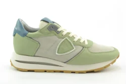 Philippe Model Philippe Model grijze sneakers met groen