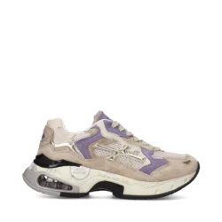 Premiata Premiata luxe sneakers bruin-paars