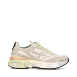 Premiata Premiata luxe sneakers beige-groen