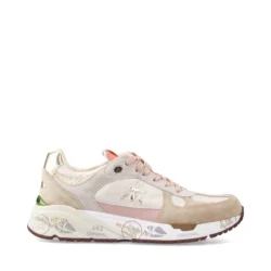 Premiata Premiata luxe sneakers beige-roze