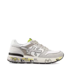 Premiata Premiata luxe sneakers wit-grijs combi