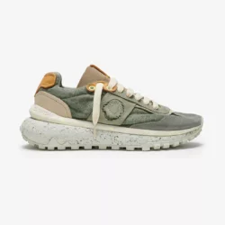 Satorisan Satorisan lage sneakers groen canvas