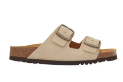 Scholl Scholl slippers voetbed beige suede