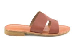 Slaye Slaye slippers cognac leer