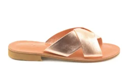 Slaye Slaye slippers goud metallic leer