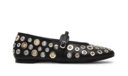 Steve Madden Steve Madden zwarte ballerina's met ringen