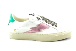 Stokton Stokton lage sneakers Blaze-D wit-rose-groen
