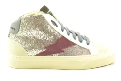 Stokton Stokton luxe mid sneakers Bolt-D wit/zilver