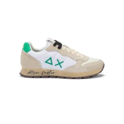 Sun68 Sun68 witte sneakers met groen