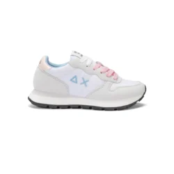 Sun68 Sun68 witte sneakers met roze en blauw