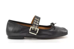 Toral Toral ballerina's zwart leer