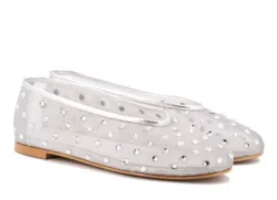 Toral Toral zilveren ballerina met strass