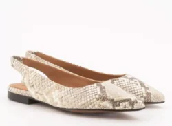 Toral Toral ballerina sneake-print leer