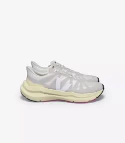 Veja Veja witte sneakers met grijs