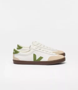 Veja Veja off white sneakers met groen