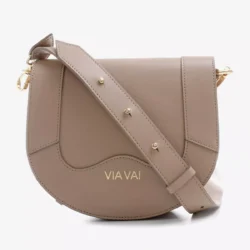 Via Vai Via Vai crossbody tas beige leer