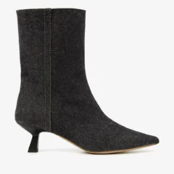 Via Vai Via Vai enkellaarzen hak jeans zwart