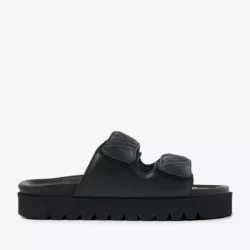 Via Vai Via Vai slippers zwart leer