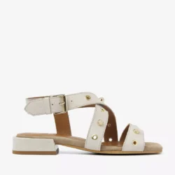 Via Vai Via Vai sandalen beige leer