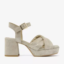 Via Vai Via Vai platform sandalen goud