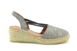 Viguera Viguera espadrilles zwart-beige-goud