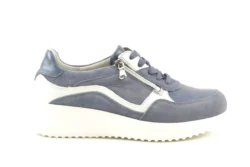 Waldlaufer Waldlaufer blauwe sneakers met rits K