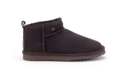 Warmbat Warmbat dames enkellaarzen dk.bruin suede
