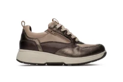 Xsensible Xsensible taupe sneakers met rits HX