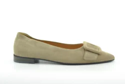 Babouche Babouche taupe suede ballerina's