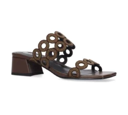 Bibi Lou Bibi Lou bruine slippers met hak