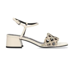 Bibi Lou Bibi Lou creme sandalen met hak