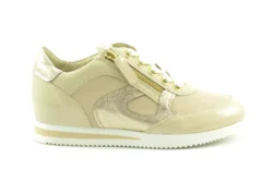 DL Sport DL Sport beige sneakers met rits