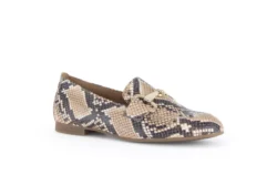 Gabor Gabor moccasins python beige-zwart