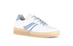 Gabor Gabor witte sneakers met lichtblauw G
