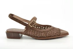 Hispanitas Hispanitas slingbacks bruin leer